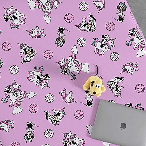 Jogo Simples Doce Vida Disney Minnie Unicórnio Solteiro