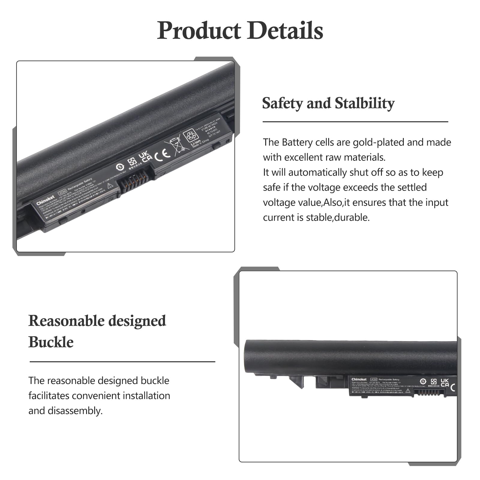 Batteria Per HP Pavilion 250 G6 - 2850mAh, 14.6V, Compatibile Con JC03, JC04 E Altri Modelli HP - Foto 6