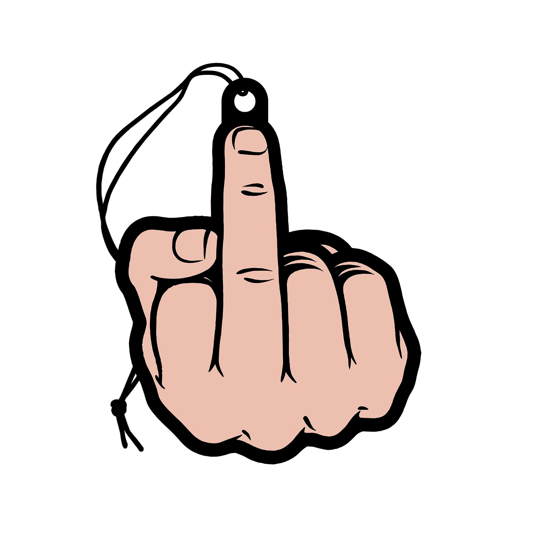 Amazon.com: Middle Finger Air Freshener (Peach-colored) : Automotive