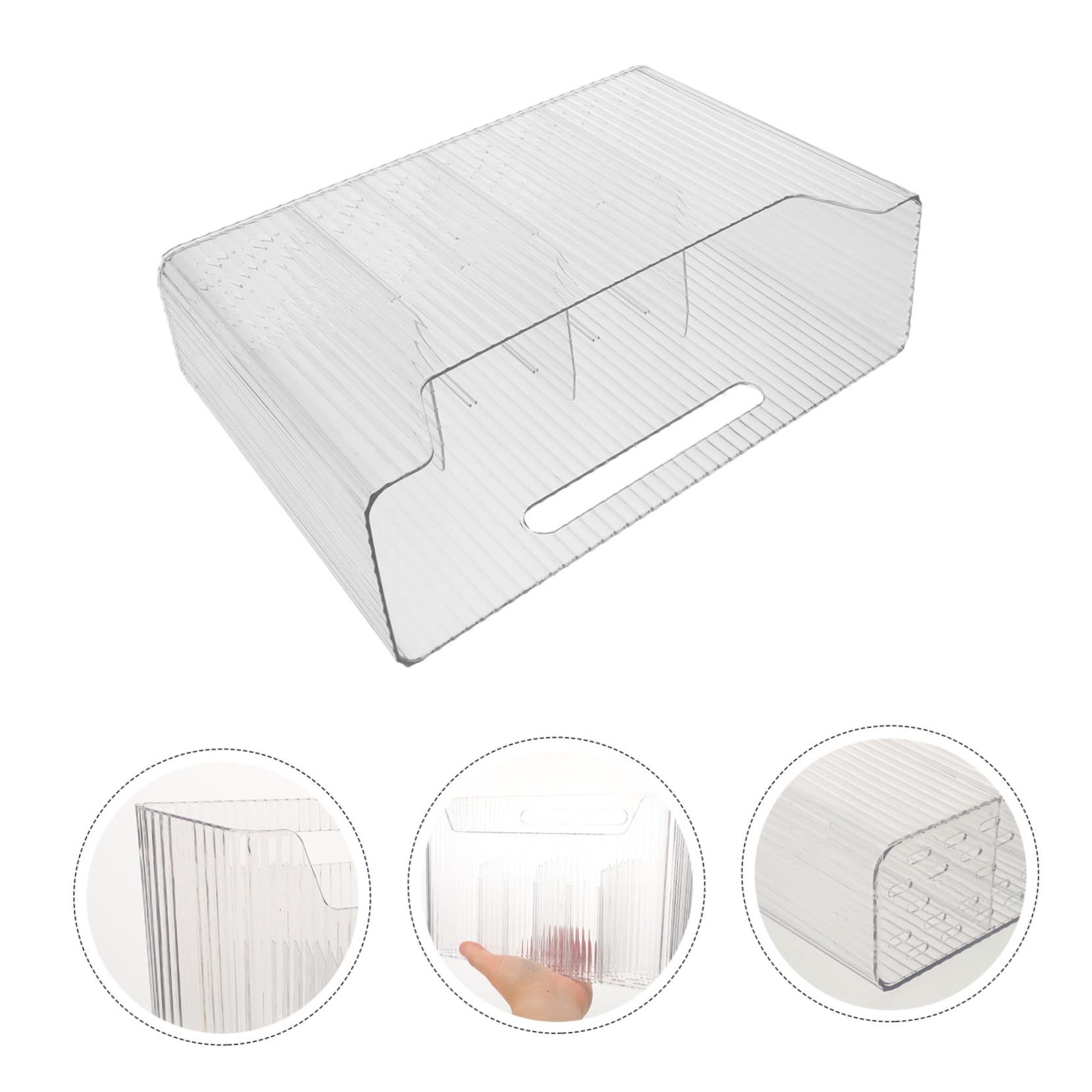 BRIGHTFUFU Bathroom Organizer Wall Mount Storage Box for Office Adhesive Cabinet Door Organizer Easy Viewing Compact Space-efficient