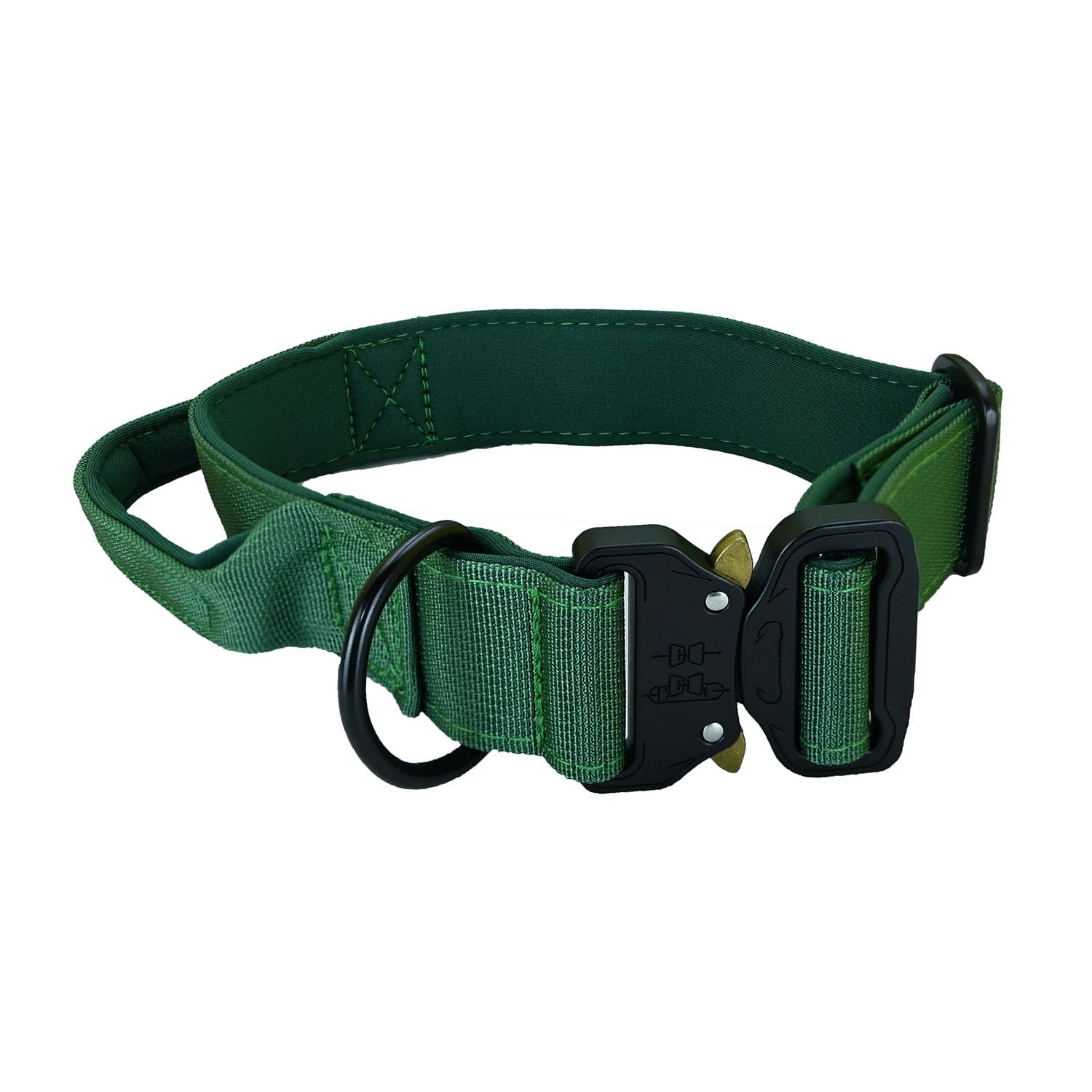 Newtensina Outdoor Tactical Dog Collar with Handle, Heavy Duty Military Dog Collar with D Ring