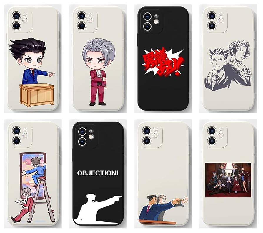 Amazon.co.jp: 成歩堂龍一 iPhoneケース 逆転裁判 異議あり