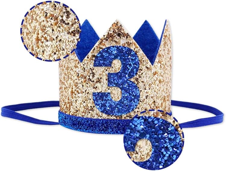 Baby 3 st Birthday Hat, Birthday Party Decorations, Kids Party Props Shooting, Party Supplies