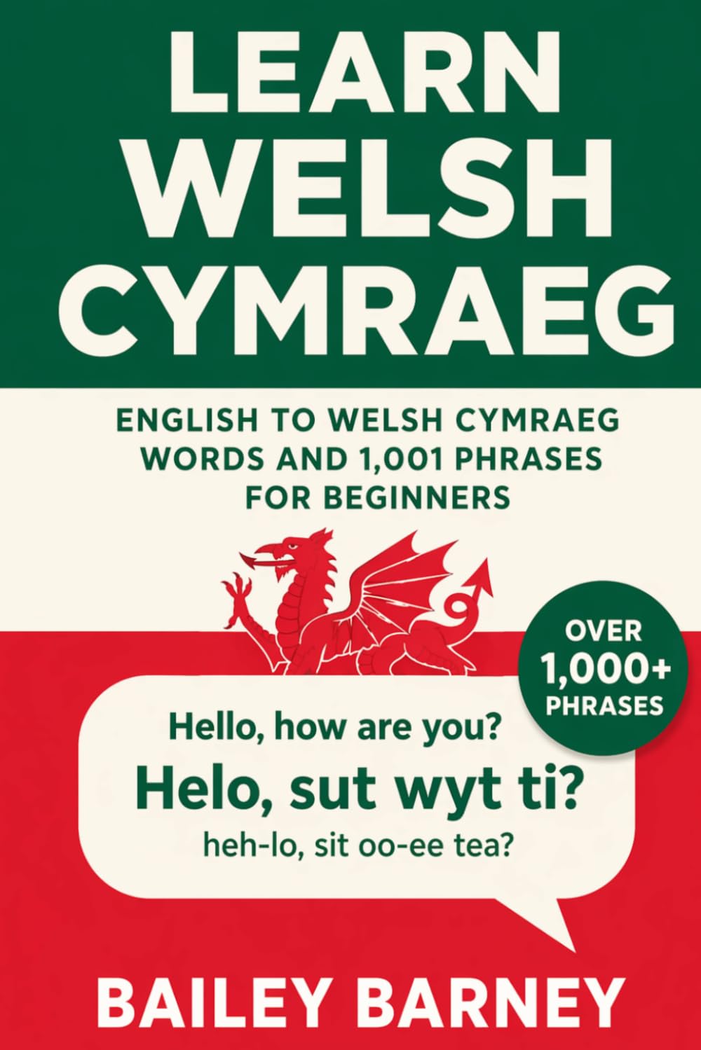 Learn Welsh Cymraeg: English to Welsh Cymraeg Words and 1,001 Phrases for Beginners