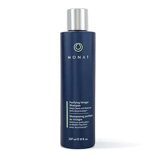 Miniatura 1 de MONAT Champú purificador de vinagre – Suave vinagre de sidra de manzana de alto rendimiento y potente champú natural AHA limpia profundamente,