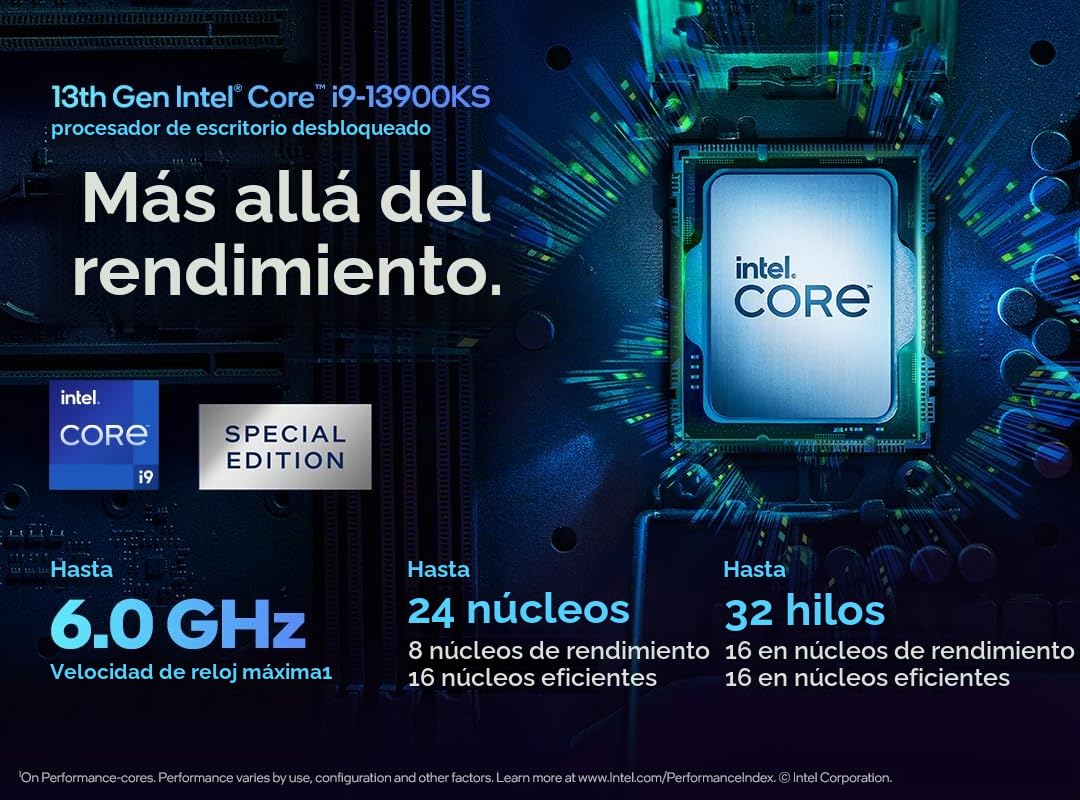 Amazon.com: Intel Core i9-13900KS Procesador de escritorio 24