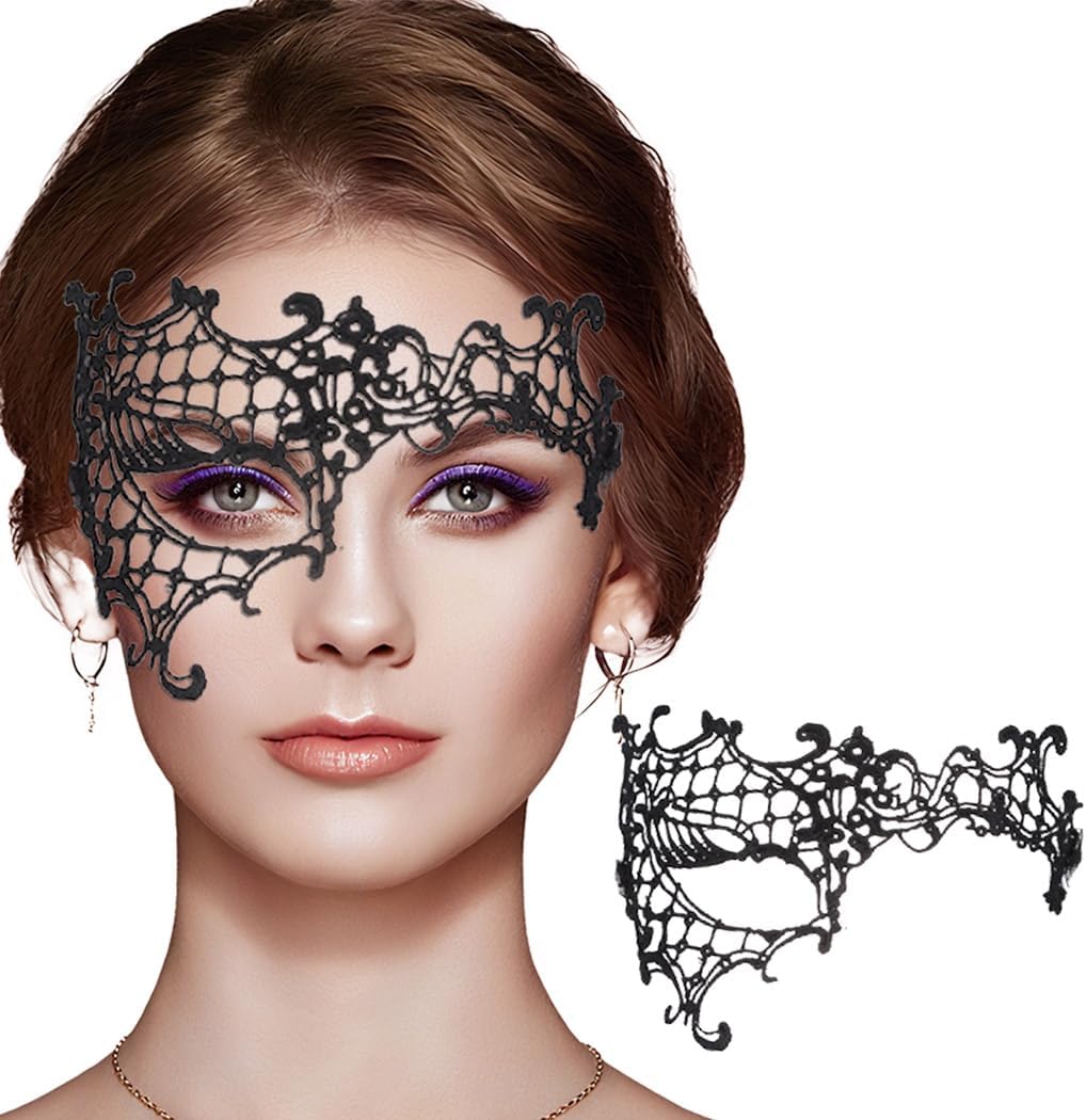 Masquerade Mask for Women Lace Eye Mask Venetian Mask Costume Lace Mask Ball Proms and Party