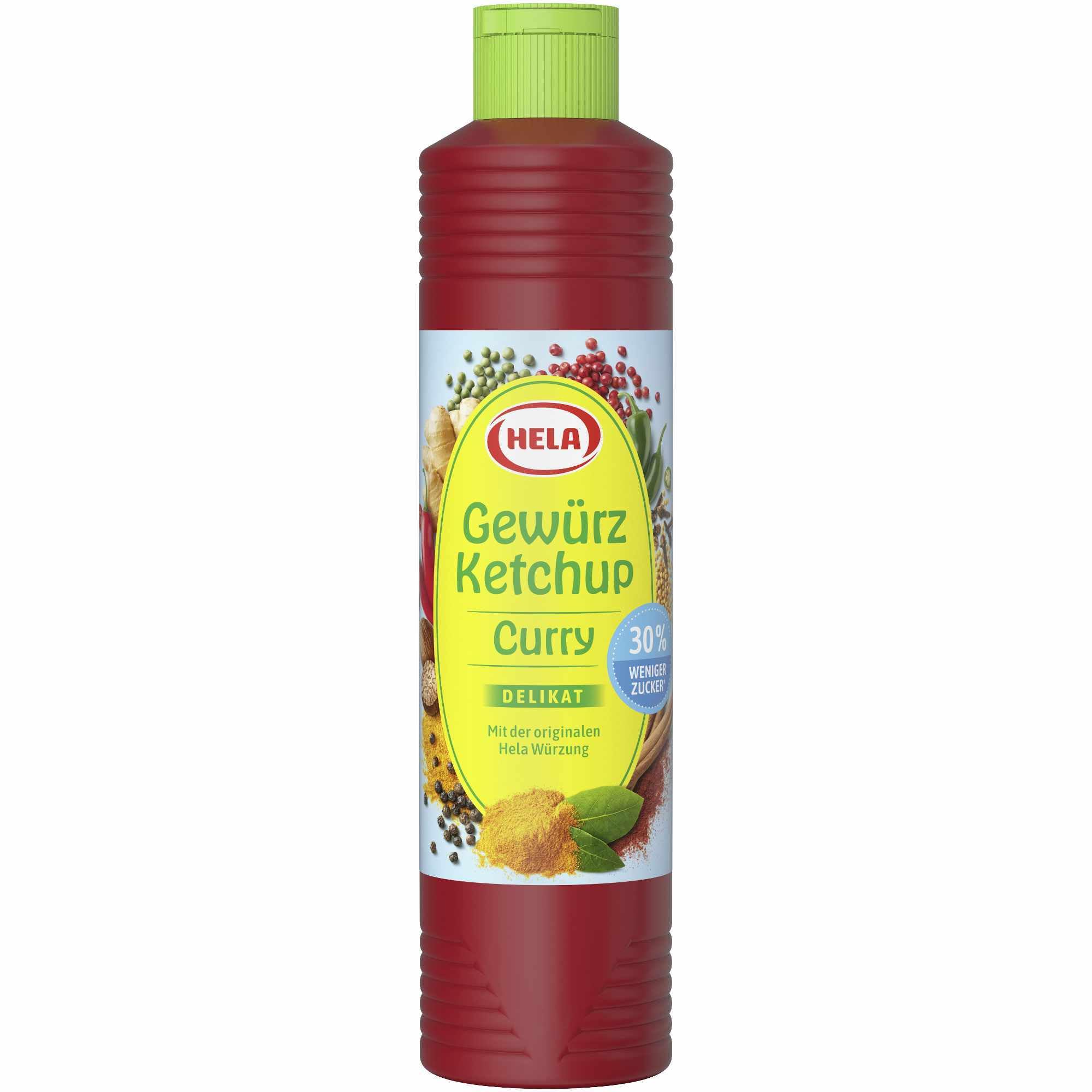 usy Lot de 6 bouteilles de 800 ml pour Hela Curry - Avec bloc usy - 30 % de sucre en moins
