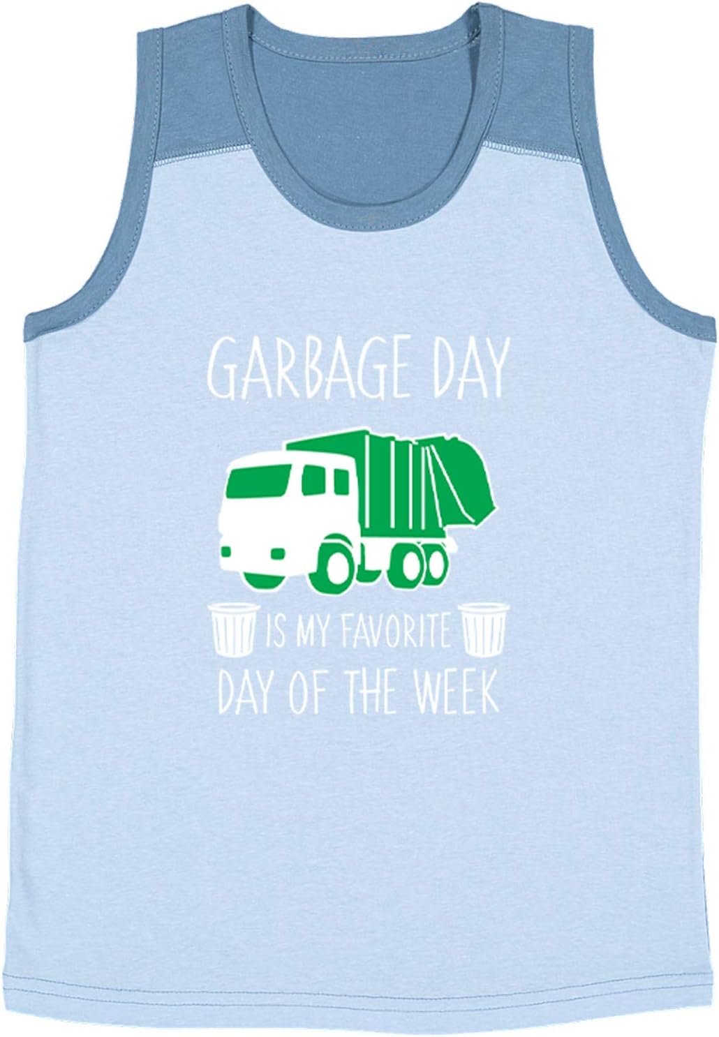 Tcombo Garbage Day is My Favorite Day - Youth Contrast Back Tank Top
