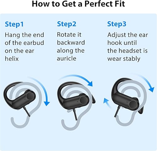 Miniatura 5 de APETOO Auriculares USB C con micrófono de gancho y control de volumen, auriculares con cable de entrenamiento tipo C, sonido estéreo de alta