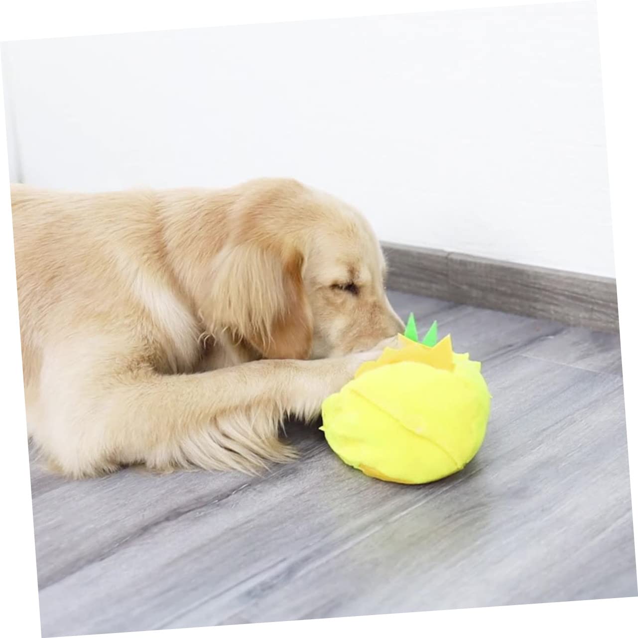 Yardwe Jouet à Renifler pour Chien Jouet pour Chiot Jouet à Mâcher pour Chien Ananas