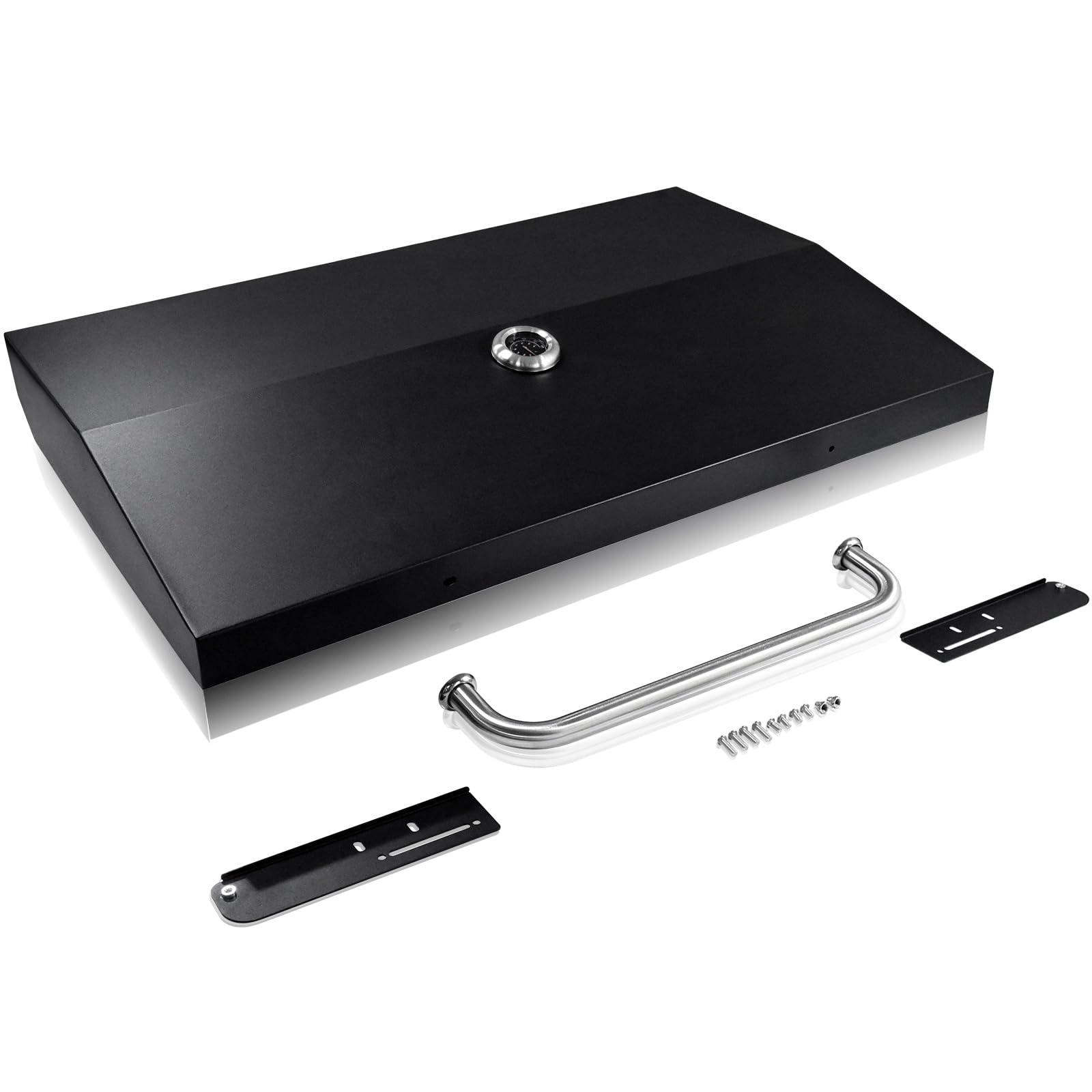 Adviace Hinged Lid For 36 Inch Blackstone Griddle Top, Blackstone 1554, 1825, 1863, 2149, 1866, 2151, 1899, 1565, 1836, 1841, 2122 Grill Cover with Thermometer, 36in Blackstone Griddle Lid Hard Cover.