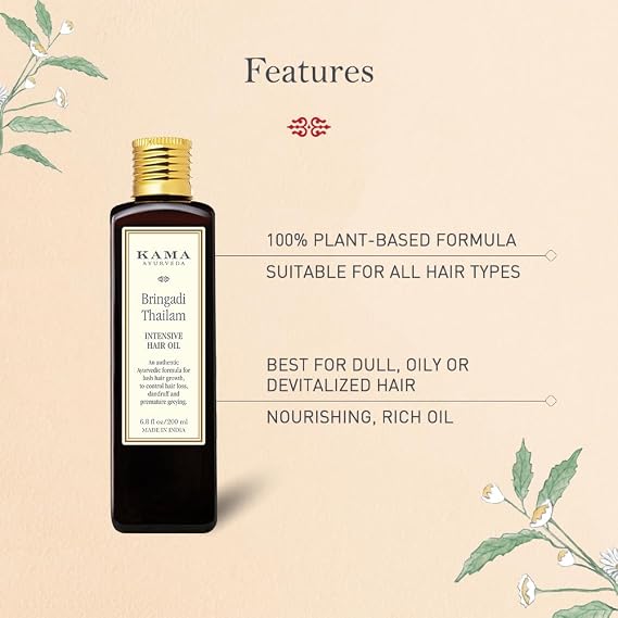 Kama Ayurveda Bringadi Intensive Hair Treatment, 100ml