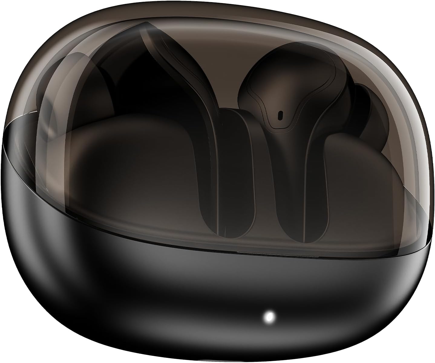 boAt Airdopes Plus 311, Glass Design, ENx Tech, Fast Charge, 50 Hrs Battery, Stream Ad Free Music via App Support Bluetooth Earbuds, TWS Ear Buds Wireless Earphones with mic (Charcoal Black)