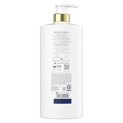 Dove Conditioner Volume & Fullness for Fine, Thin Hair with Liquid Bio-Protein Care Technology and Biotin 28 Fl oz - Image 3