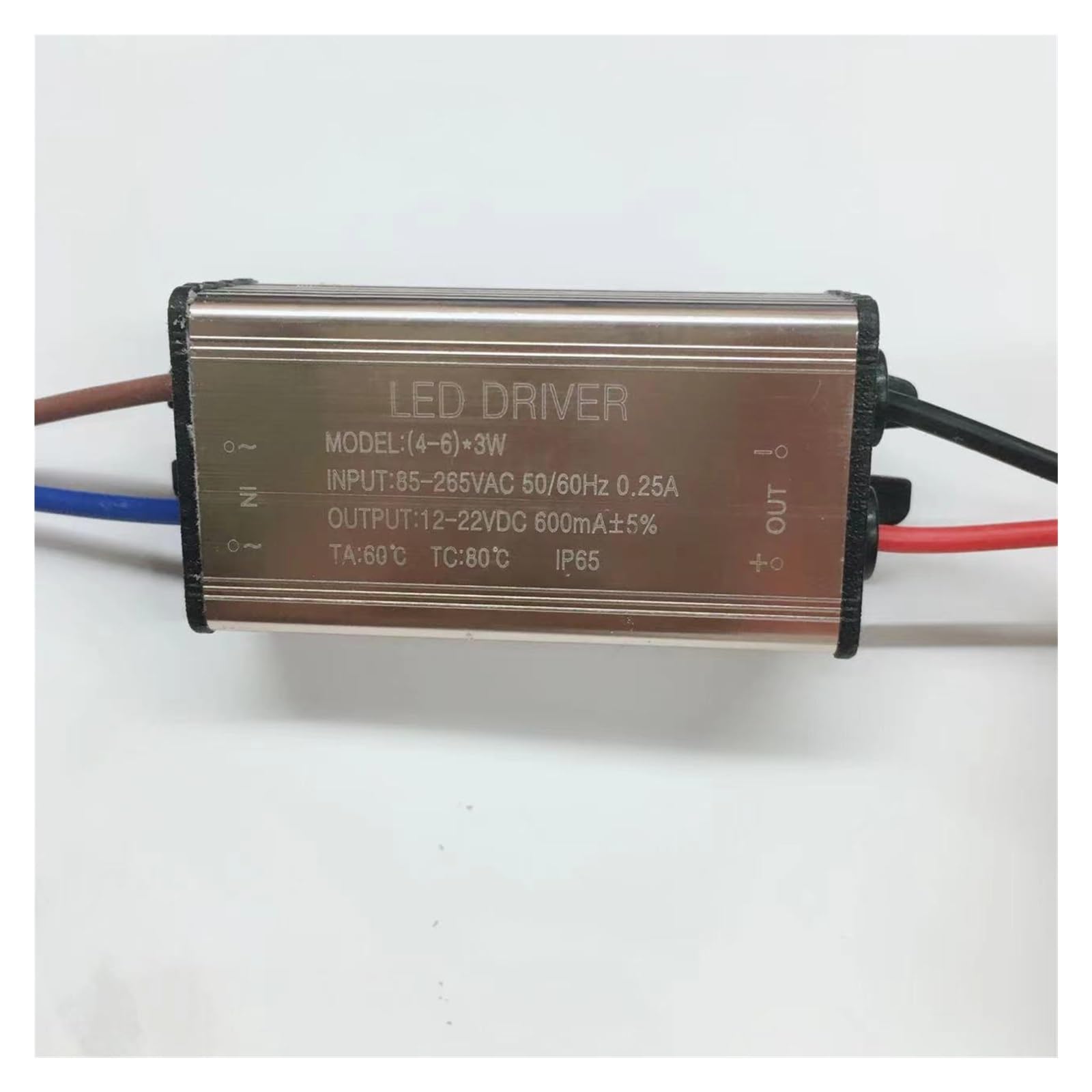 JVDDI LED Driver LED Waterproof Driver Power Supply 1-100w Full String Ceiling Lamp Wall Washer Transformer Constant Current Ballast(4-6x3w Terminal wire)