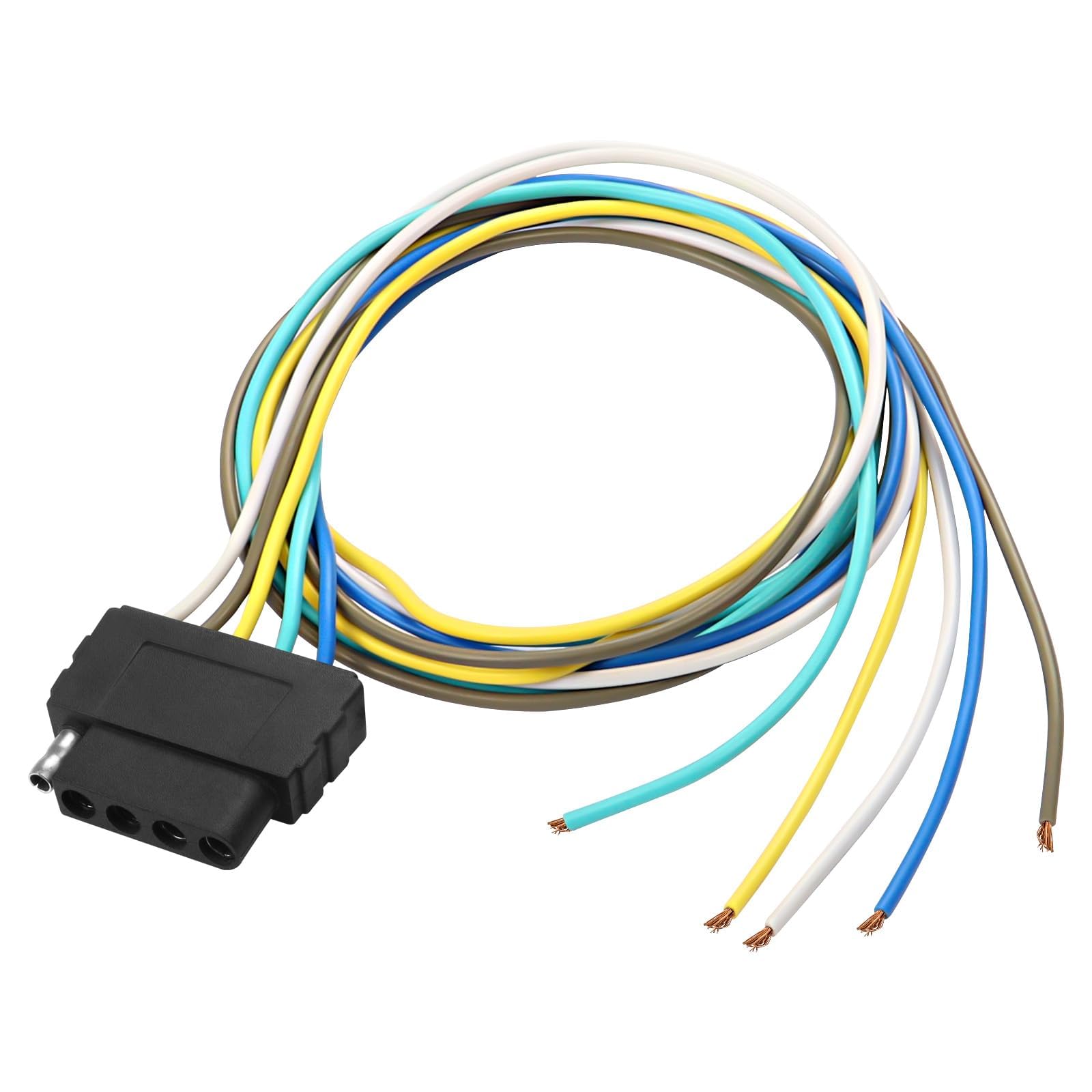 XMSJSIY 4-Pin Anhänger Licht Tester - Praktischer Stecker Adapter Mit LED-Anzeige Für Alle Fahrzeuge