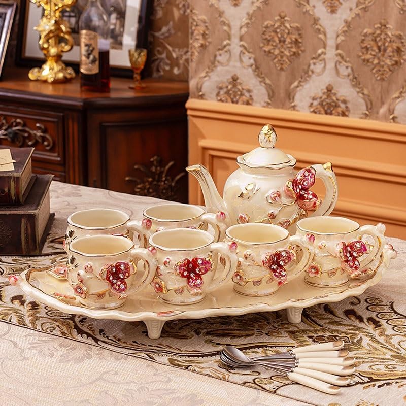British Afternoon Tea Set Wedding Dowry Housewarming Gift Box Ceramic Coffee Cup