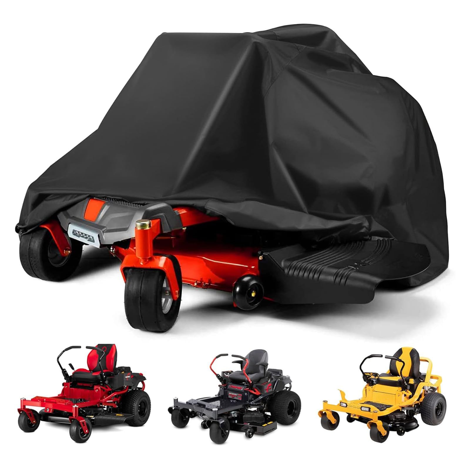 UTLODY Zero Turn Mower Cover for Spartan Mowers RZ-HD 60" 2025–2026, 420D Heavy Duty Waterproof Riding Lawn with UV Protection & Windproof Buckles