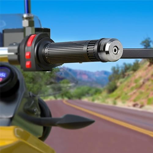 Miniatura 6 de 2 extremos de manillar de motocicleta, 0.866 in (78 pulgadas), tapones deslizantes de peso de aluminio CNC, ajuste universal para manillar de 78