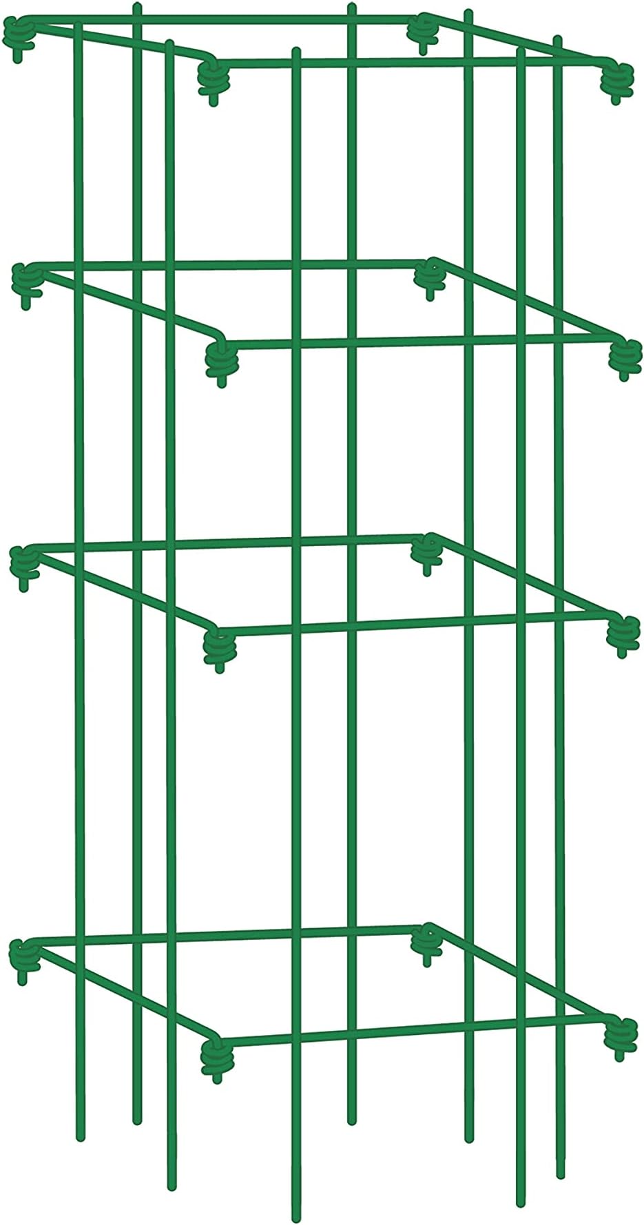 Gardener's Supply Company Lifetime Tomato Cage Plant Stand | 32" High Sturdy Steel Garden Plants Support for Tomatoes and Other Climbing Plants | No Assembly Needed Folds Flat - Green