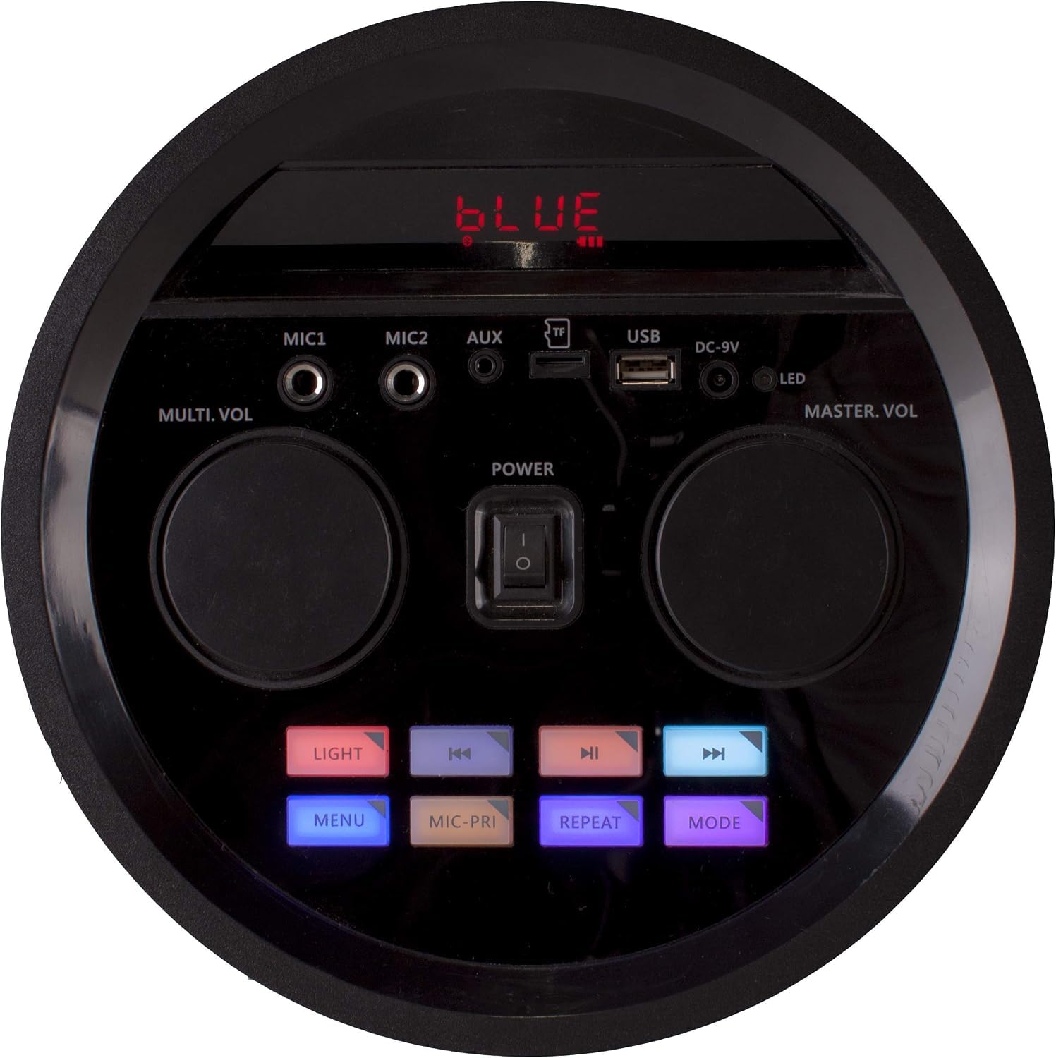 N-GEAR LPG26R Let's Go Party głośnik Bluetooth z mikrofonem karaoke, disco LED, funkcja Power Bank, moc 600 W (40 W RMS) LGP26R