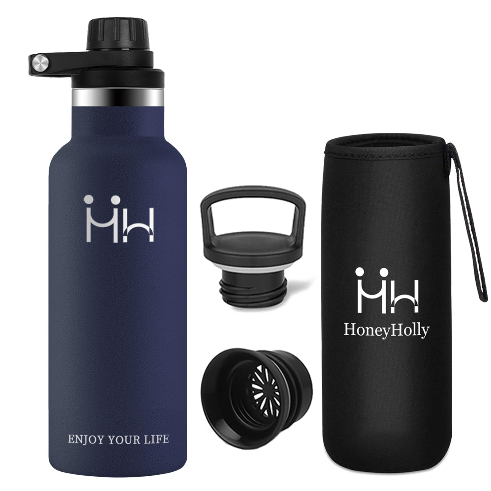 Amazon | KollyKolla 魔法瓶 水筒 750ml 最強保温 直飲みステンレス