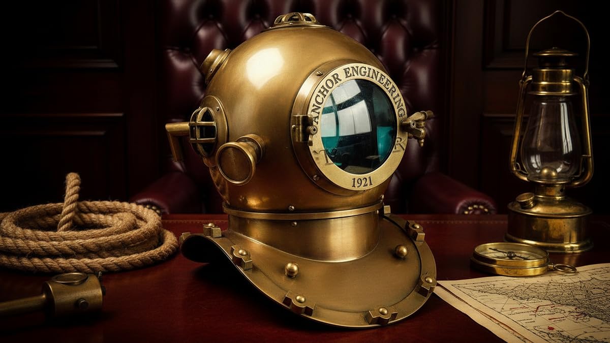 Amazon | ヴィンテージ 18インチ ダイビング ヘルメット 海洋 1921