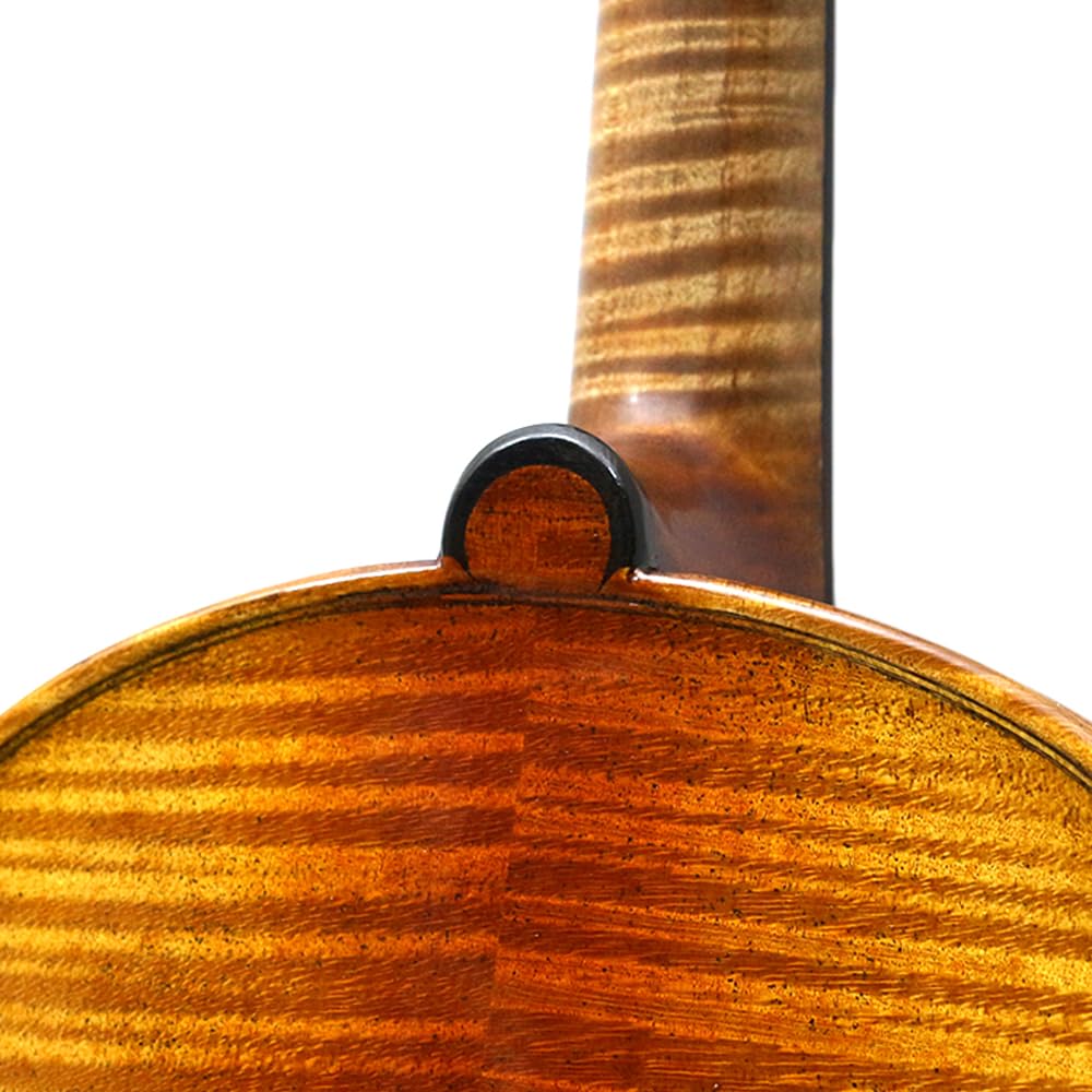 Violino professionale 4/4 full size in legno d'acero fiammato con top in abete rosso e accessori in ebano, kit violino realizzato a mano con custodia e archetto (VA-Violin-WX-E)