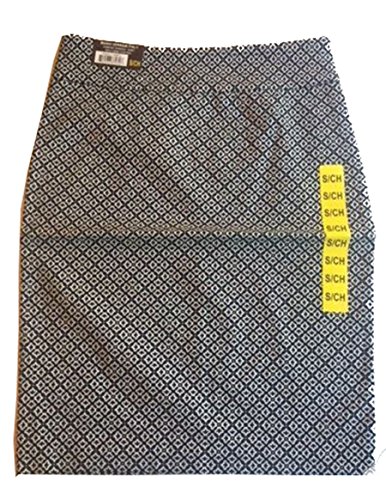 Italy Comfort Stretch Fabric Skirt Tummy Control. Color: Black/White. Size: Small.