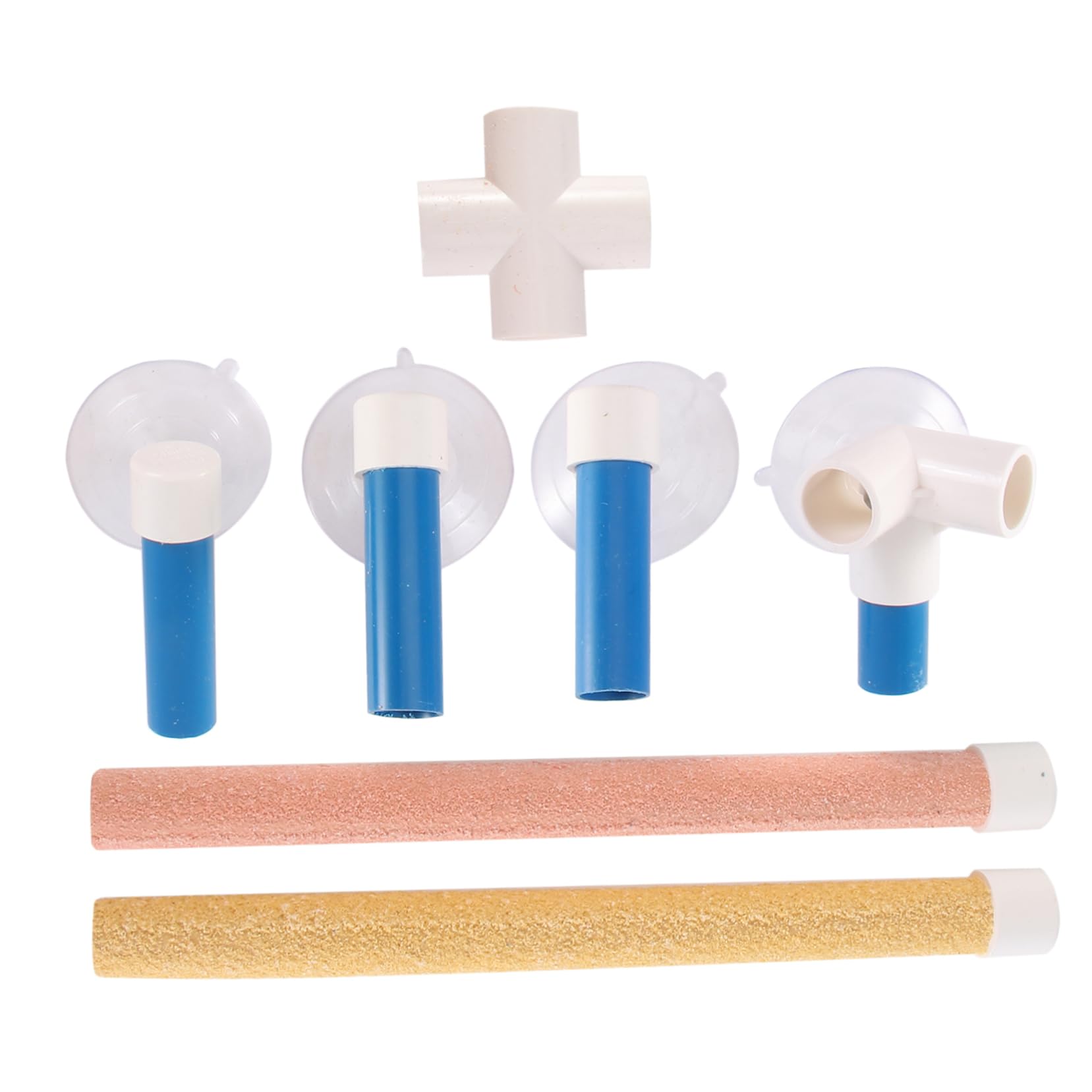 HOLIDYOYO PVC Parrot Bathing Stand Suction Cup Rack for Cockatiels Parakeets Random