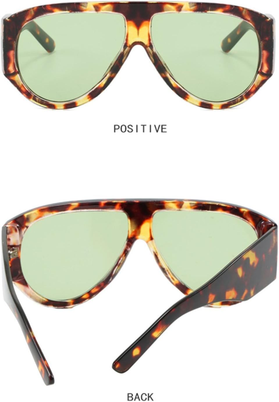 Retro Wide-legged Large-frame Sunglasses, Fashionable Oval Sunglasses