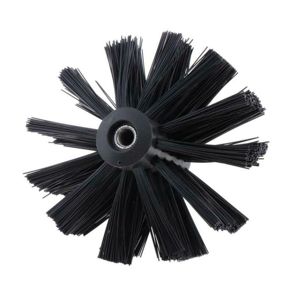 Kit spazzola per la pulizia del camino 200mm Spazzola per la pulizia dello sfiato dell'asciugatrice Levapelucchi per il camino Strumento per la pulizia della canna fumaria con setole in nylon