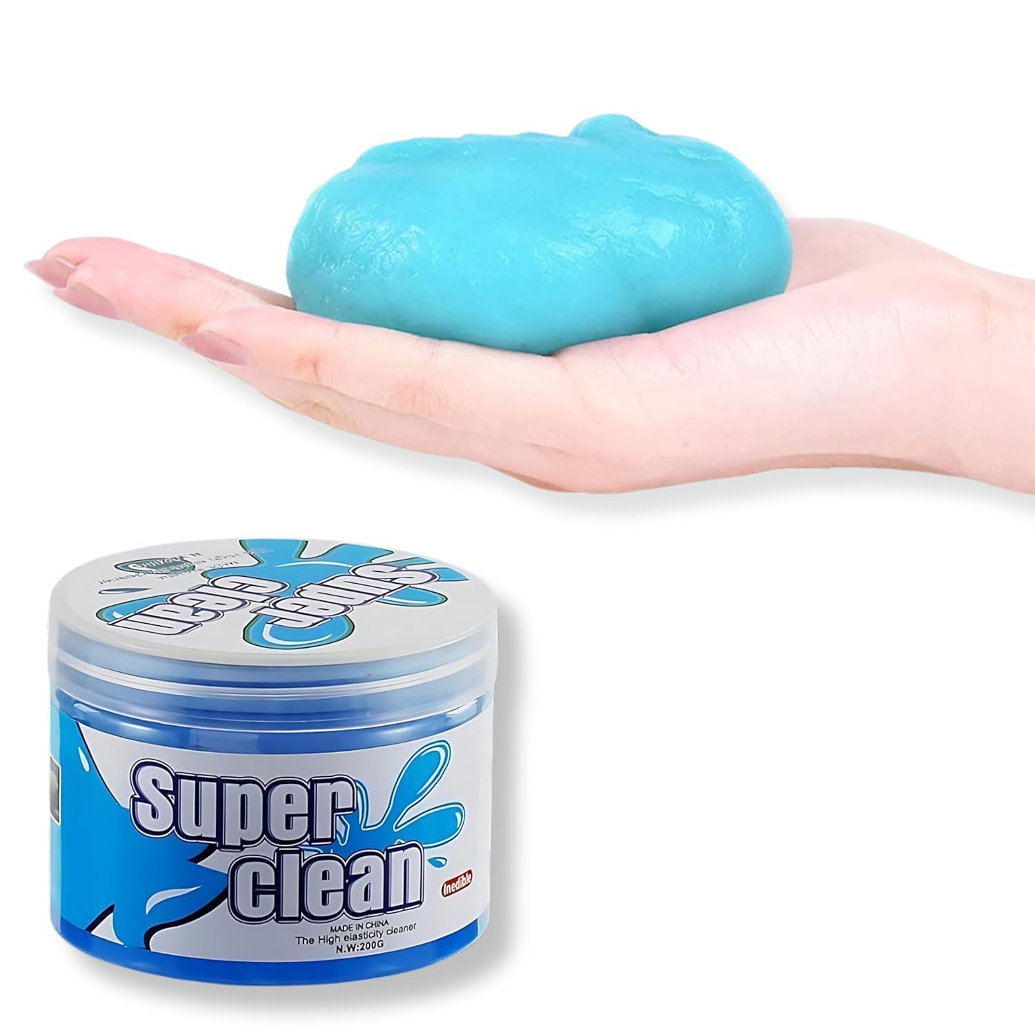 Reusable Slime Gel Cleaner Universal Dust Removing Putty for Keyboard Car Interior Electronics Cleaning Soft Sticky Gel for Dirt Dust Crumbs Removal Multi Surface Cleaning Tool-image-38