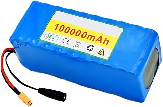 HUUG Lithium Battery 36V100Ah Electric Vehicle Power lithium Electric Moped + Charger, for Electric Bike Scooter Motorcycle 250W 350W 500W 750W 1000W Motor