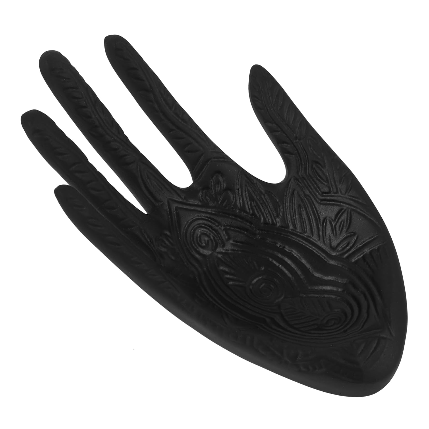 SHINEOFI 2St Schmuckständer Ring Schachteln Ring schatulle Jewellery Boxes schmuckbaum schmuck präsentation Handschmuckhalter Ringhalter aus Harz Ringhalter in Handform Ringständer Black