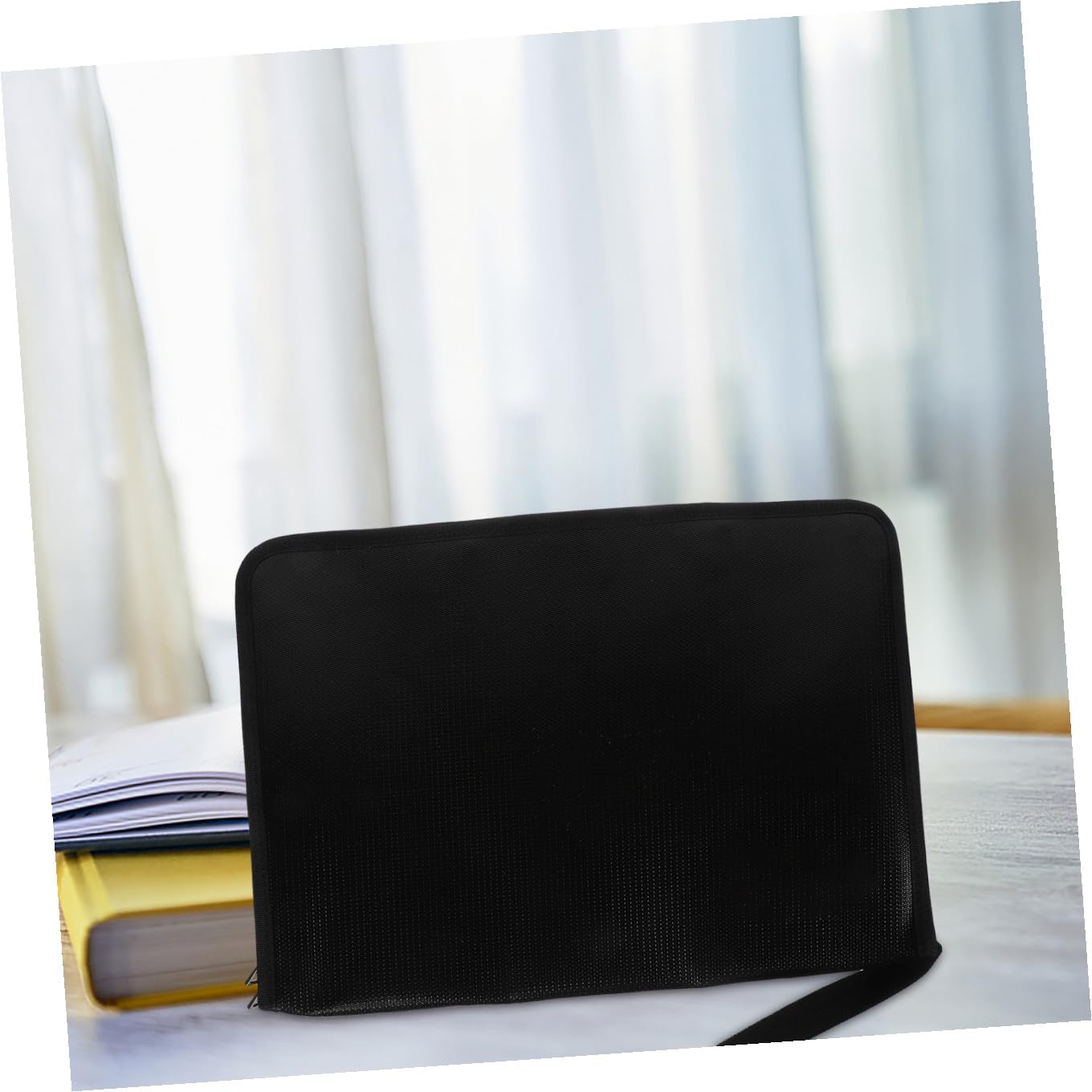 jojofuny Borsa Portadocumenti Ignifuga Rivestita in Silicone Organizer Espandibile Per Documenti Carte Passaporti Denaro Certificati Portatile Per Impiegati Studenti Viaggiatori d Affari