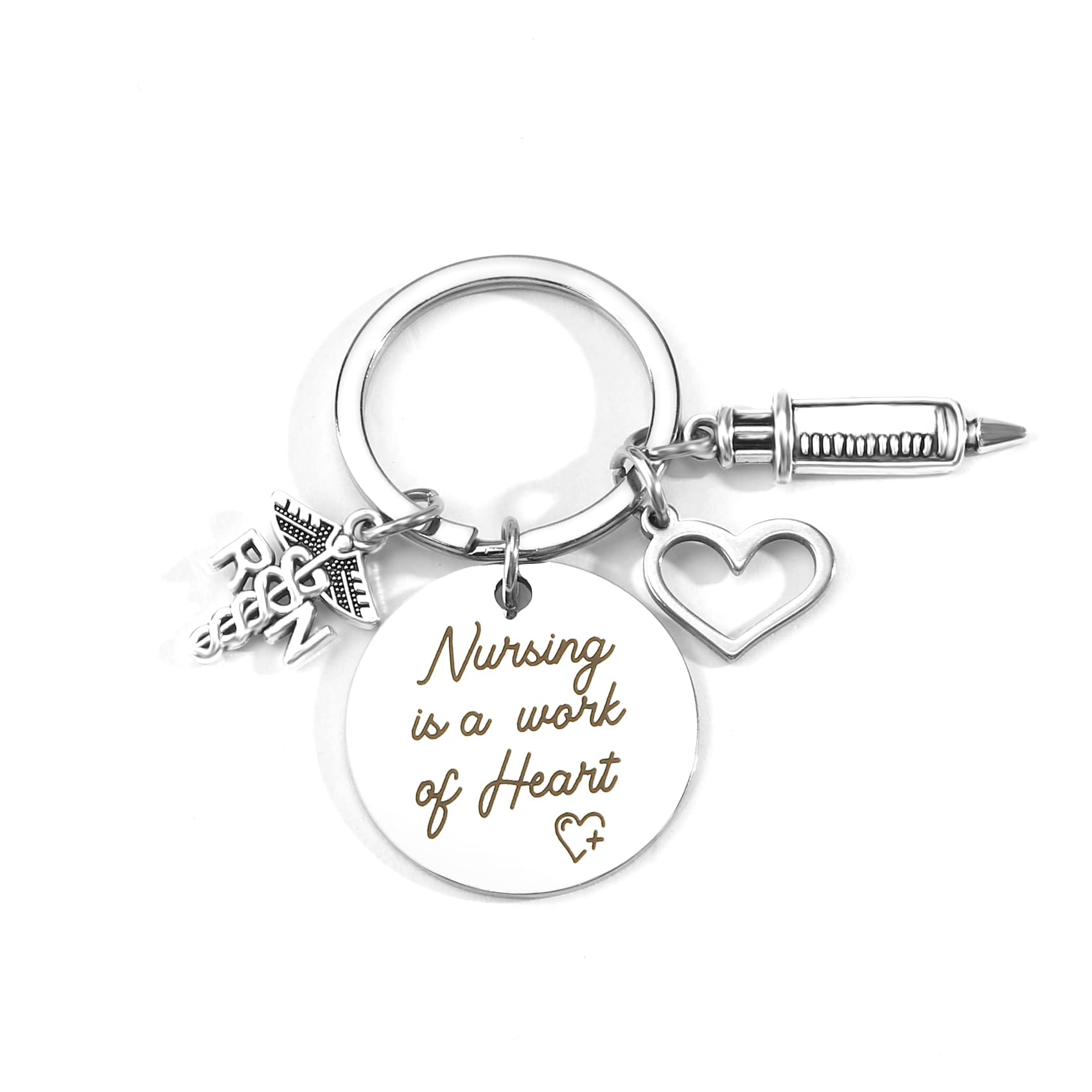 ZNHIS Nurse Keychain, Nurses Week Gifts, Nursing Student Gifts, RN Gifts for Nurses, Nurse Appreciation Gifts, Gratitude Gifts for Women, Labor and Delivery Nurse Gifts