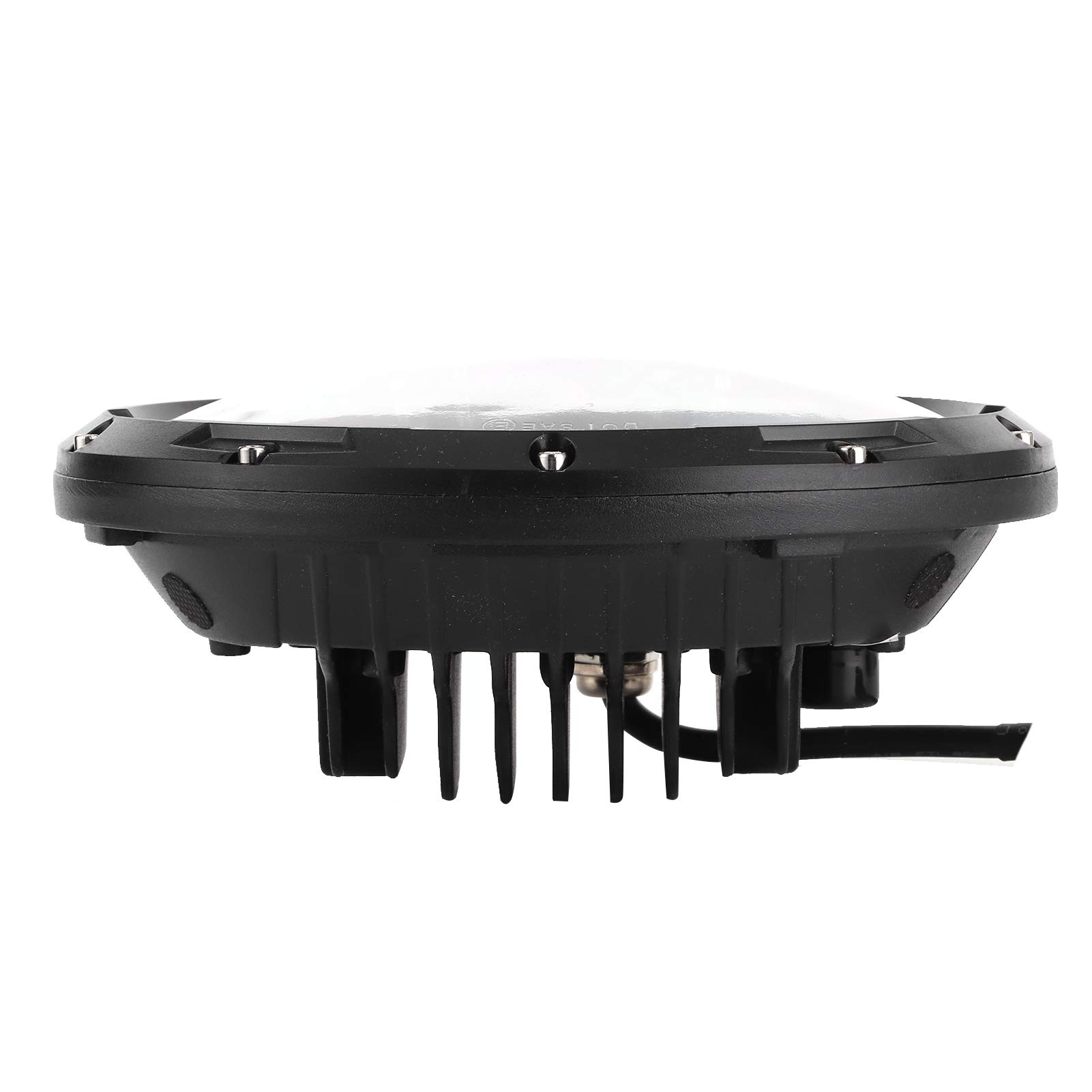 Phare de moto 7in, phare à LED 75W 6500K phare efficace à haute luminosité adapté pour Wrangler