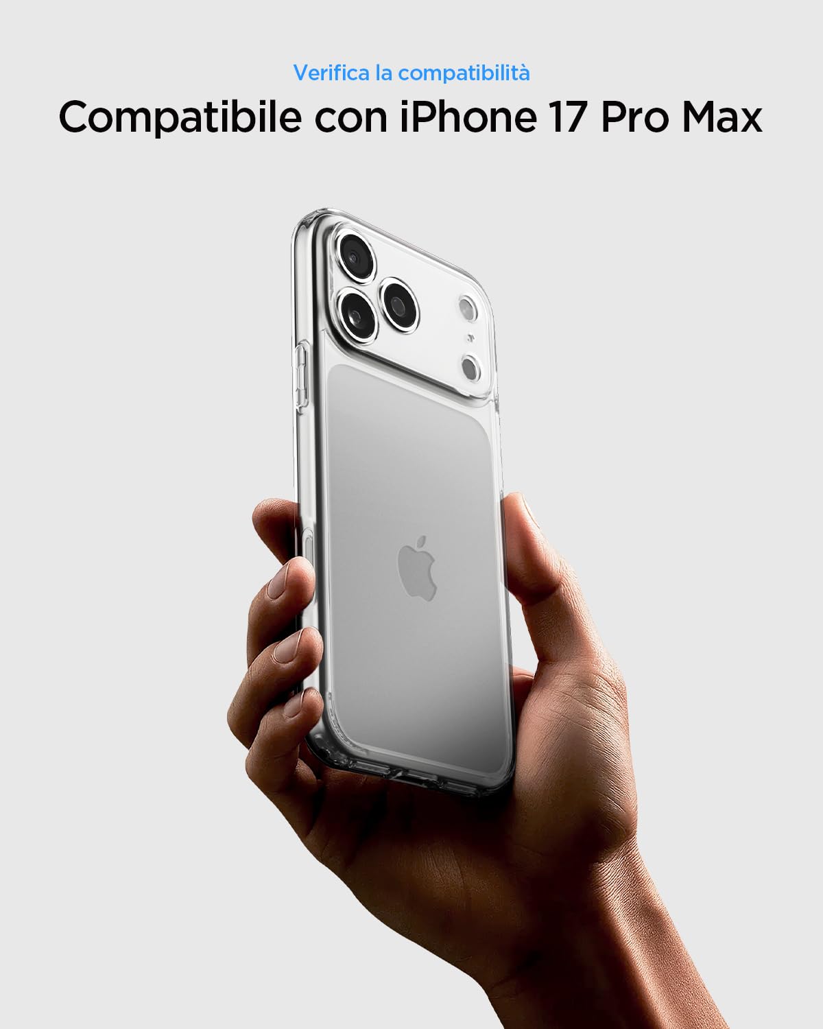 Spigen Cover Ultra Hybrid Compatibile con iPhone 17 Pro Max - Trasparente