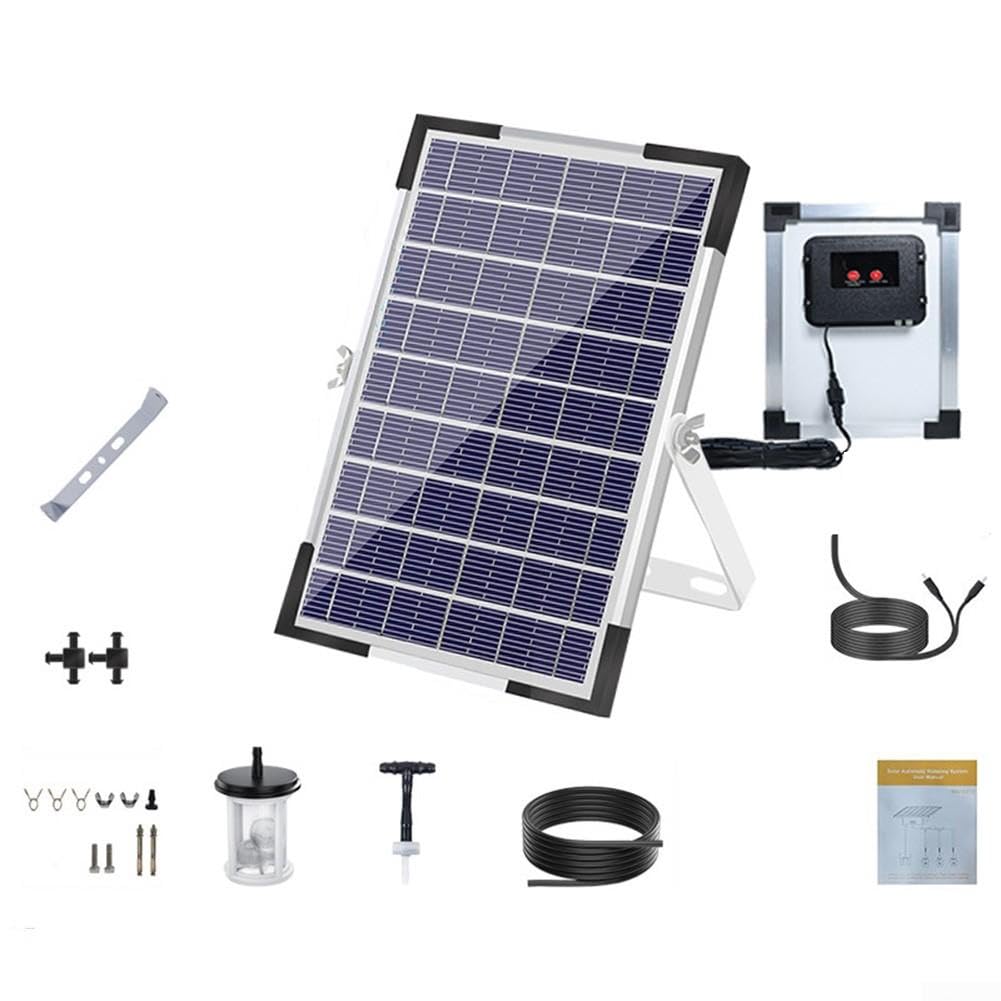 Sistema di irrigazione solare automatico 30 m goccia (blu)