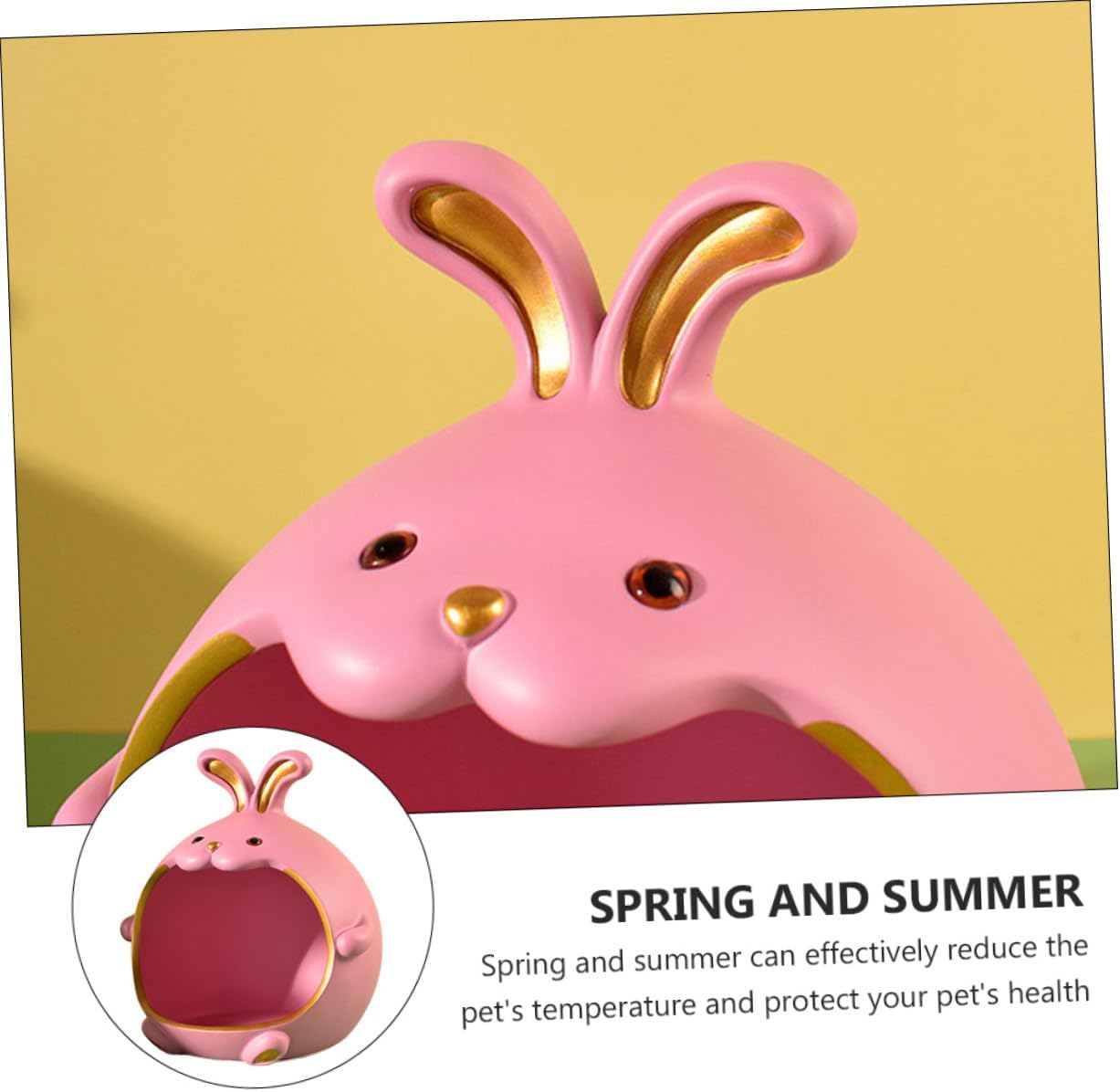 Small Pet Cooling Nest House Resin Hedgehog Hamster Sleep Nest Summer Hideout for Guinea Pigs and Small Animals Random Color