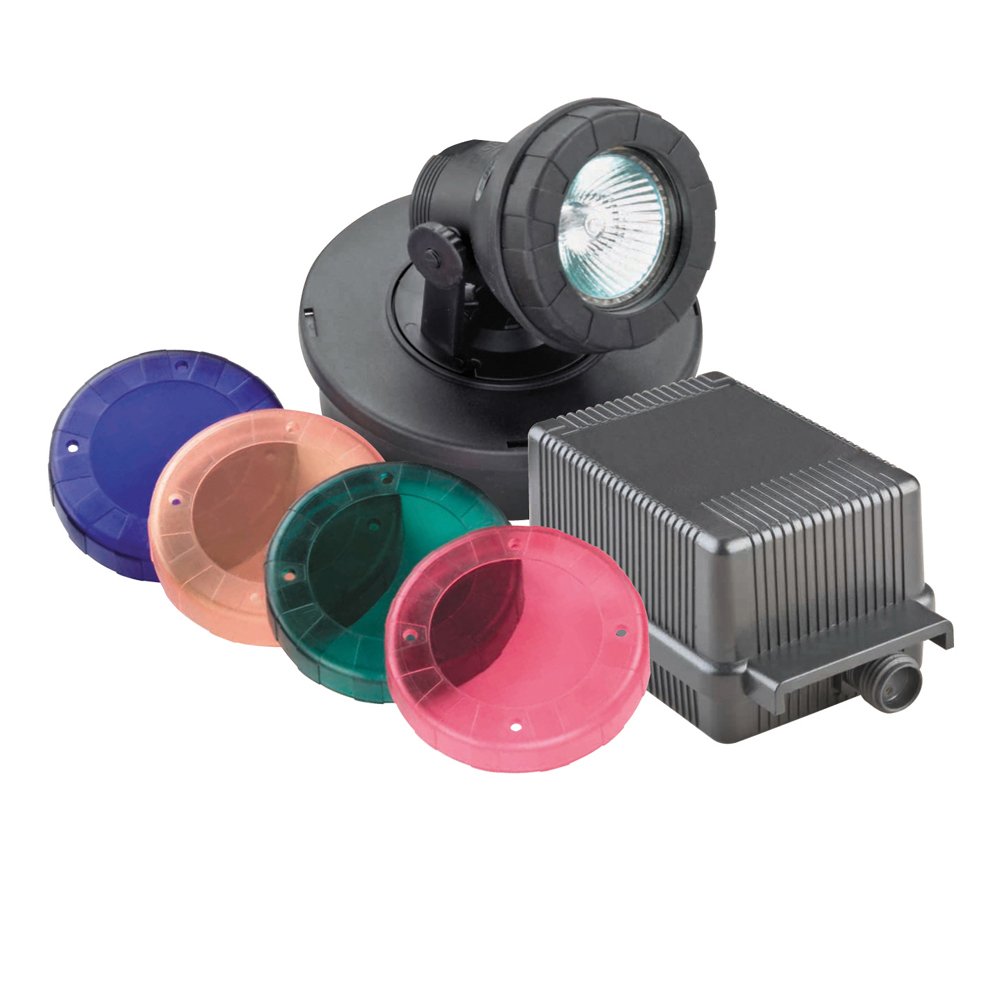 Danner 02391 Pondmaster Submersible Halogen Pond Lightset, Single Light with Transformer