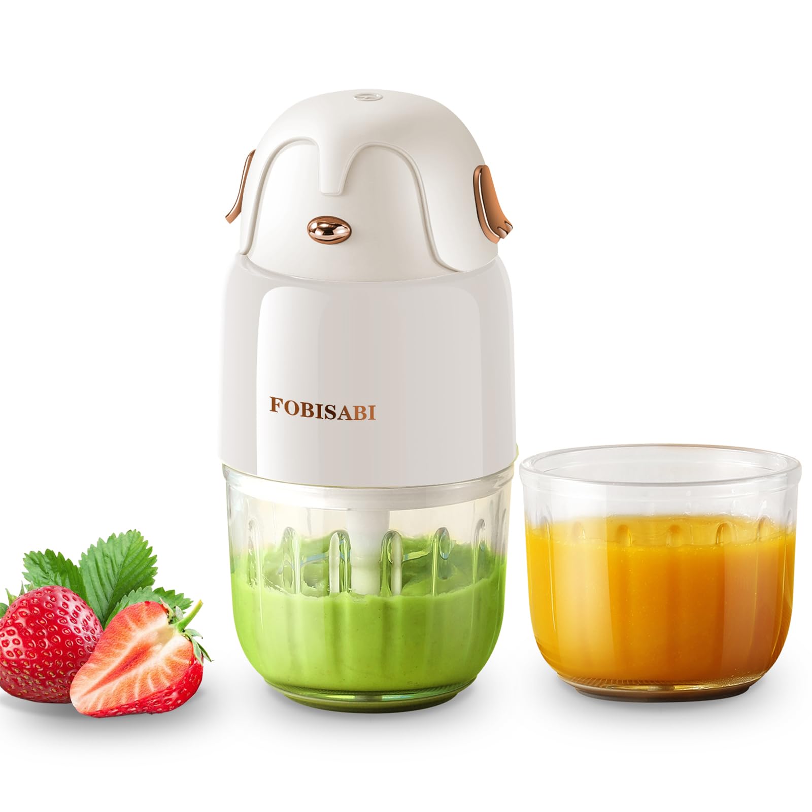 Procesador de alimentos para bebés con 2 tazones de vidrio Licuadora de alimentos para bebés Máquina para hacer puré de alimentos para bebés de frutas, verduras y carne Prepare comidas frescas y nutritivas para su pequeño