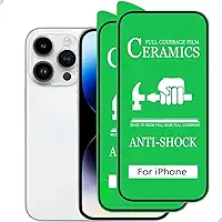 Película Protetor de Tela Frontal Cerâmica Transparente Nano Gel Não Quebra Proteção Total Para iPhone 16 iPhone 16 Plus iPhone 16 Pro iPhone 16 Pro Max (iPhone 16 Pro)