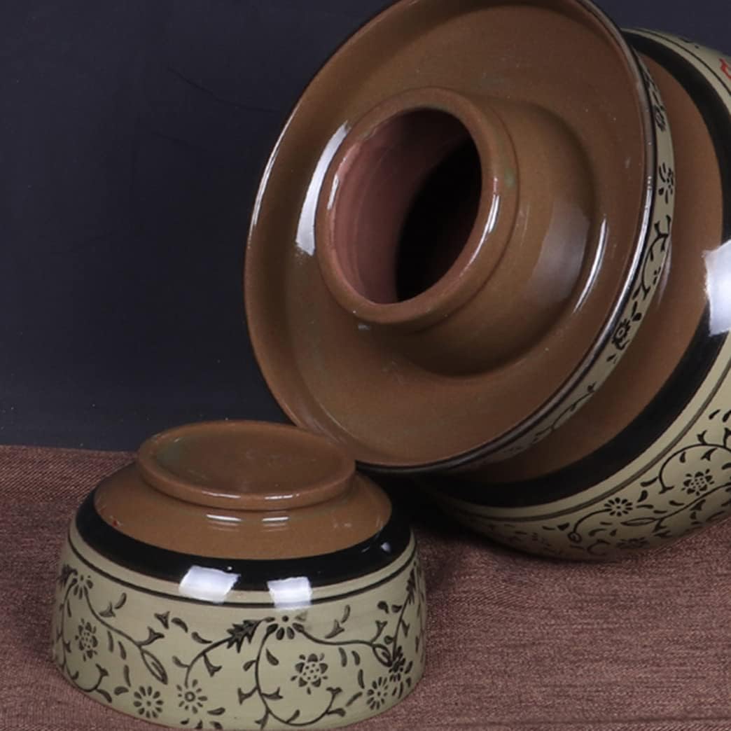 常滑焼 久松窯 甕 壺蓋付 5号と1号 久松 かめ丸壺蓋付 5、3、1号 3