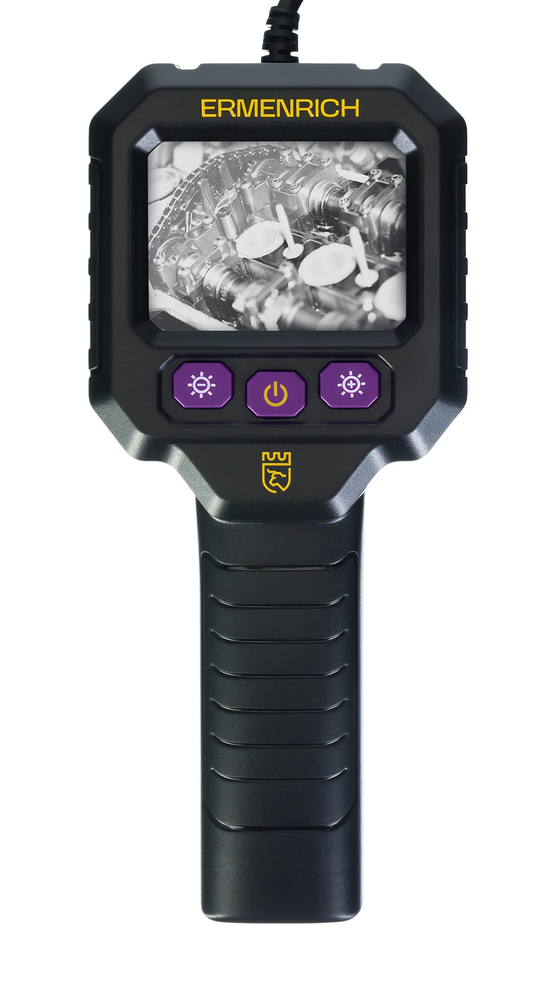 Seek VE20 Kamera Endoskopowa ze Światłem 2.8'' TFT HD 1280P | Kamera Inspekcyjna 8mm, Endoskop IP67 Wodoodporny z 8 Regulowanymi LED, Przewód Półsztywny 10m, Rury, Auto