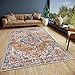 Produktbild Hanse Home Strozzi Teppich Orientalisch Orient Läufer klassisch dicht gewebt mit Ornamenten Vintage-Look Weicher Kurzflor für Schlafzimmer, Esszimmer, Wohnzimmer  Beige Blau, 57x90cm