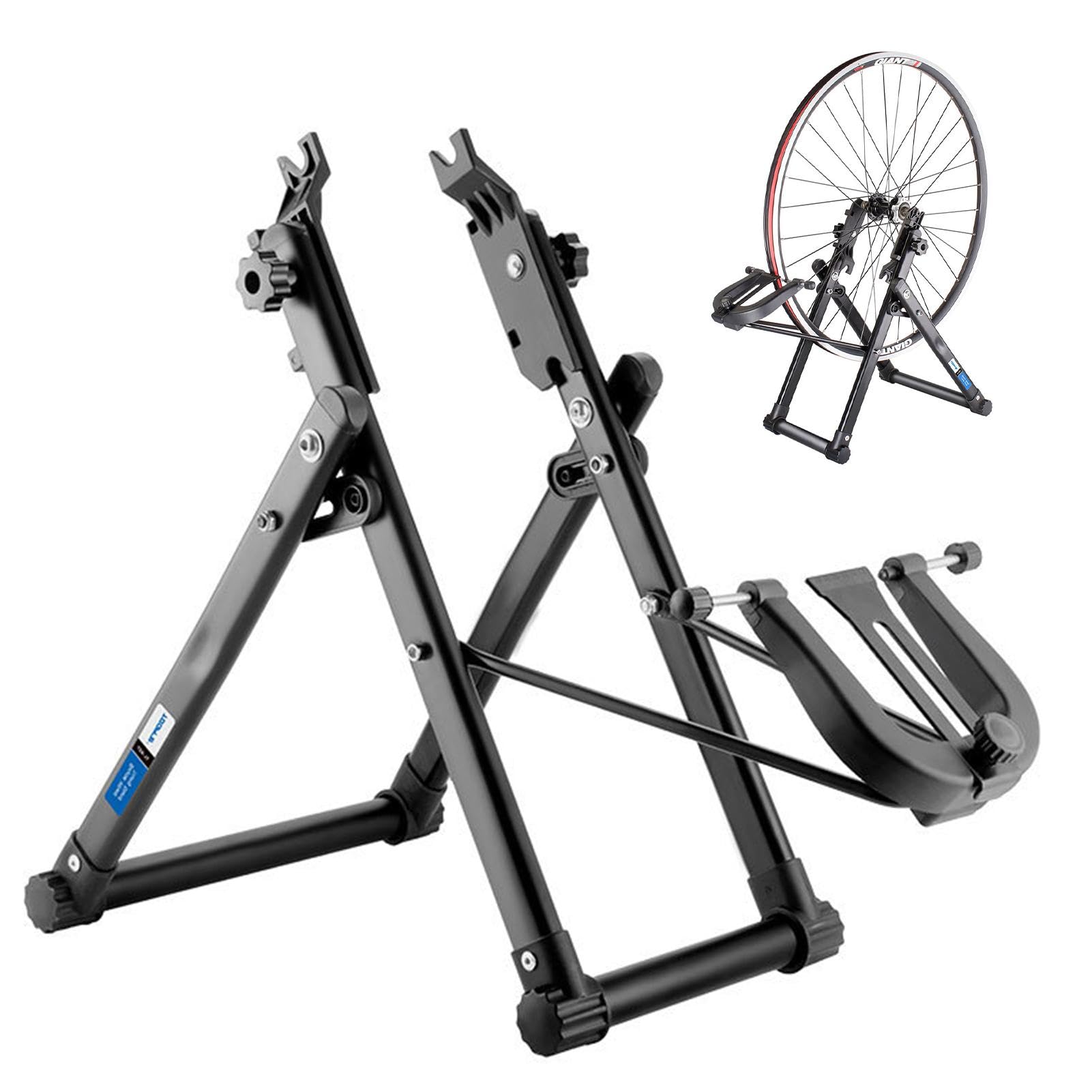 Zentrierständer Fahrrad, Laufrad Zentrierständer, Fahrrad Laufrad Wartung Laufrad Zentrierständer,Faltbarer Trimmständer, Fahrrad-Radhalter Faltbarer Pro-fi-Reifenzentrierständer Für 16-29-Zoll-Räd-er