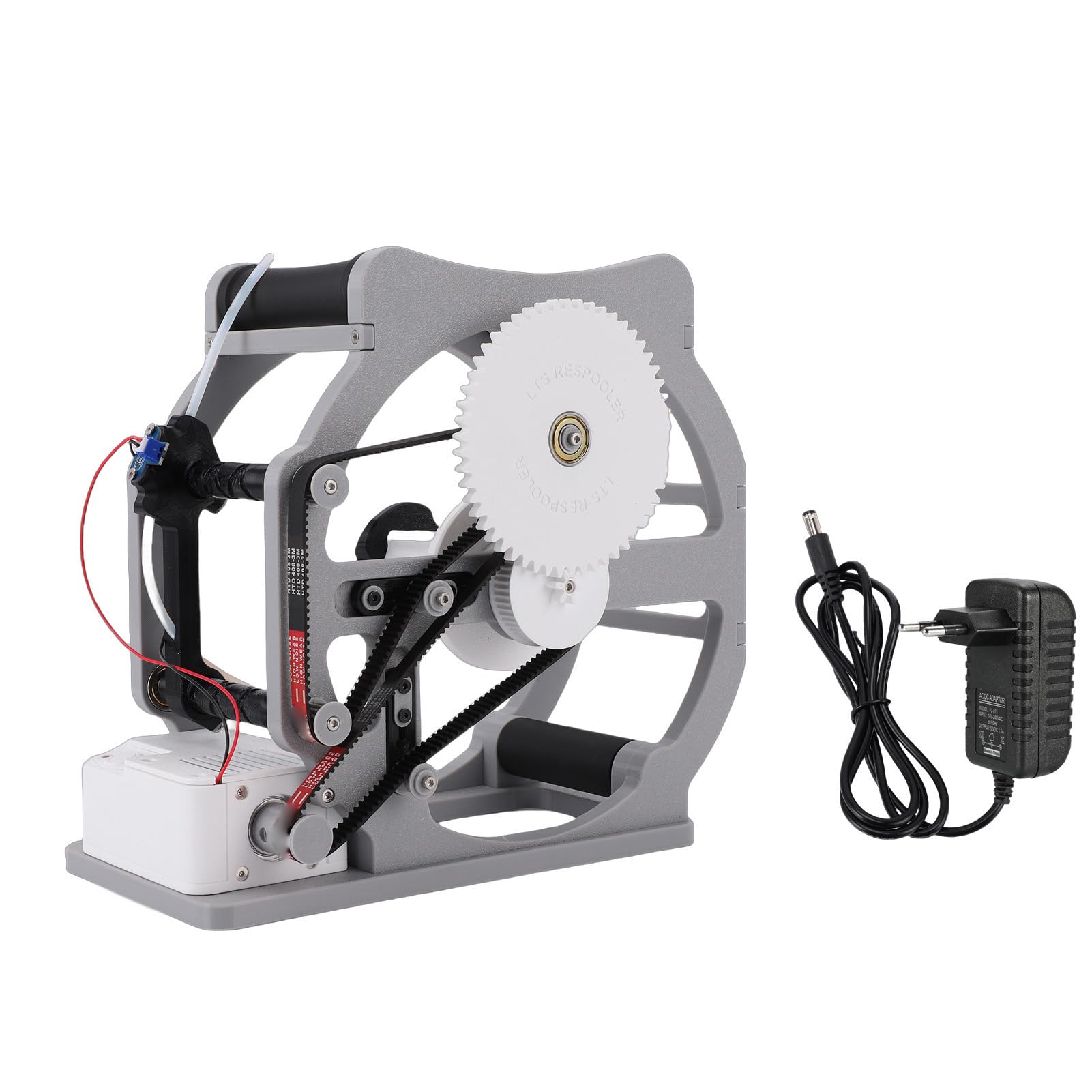 Aramox Bobinadora de Filamentos de Impresión 3D Rebobinadora Automática Sensor de Filamentos Bobinadora de Eléctricos con Adaptador de Suministro para PLA PETG ABS TPU (Enchufe de la UE)